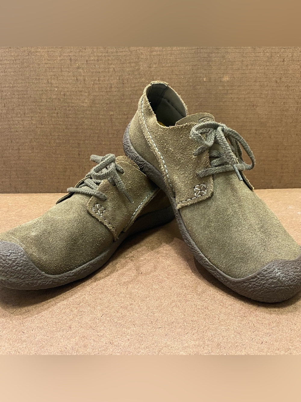 Keen Olive Green Suede Derby Shoes